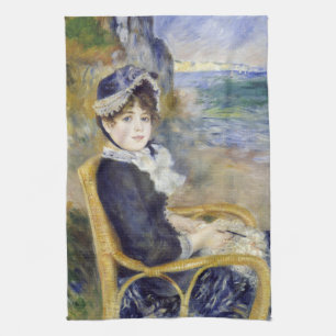 Pierre-Auguste Renoir - By the Seashore Kitchen Towel
