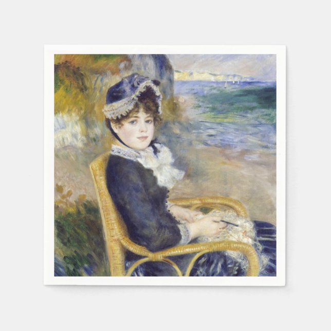 Pierre-Auguste Renoir - By the Seashore Napkin (Front)