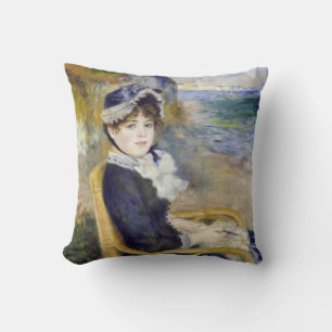 Pierre-Auguste Renoir - By the Seashore Throw Pillow