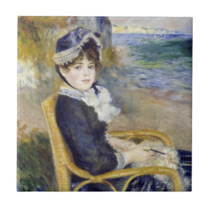 Pierre-Auguste Renoir - By the Seashore Tile