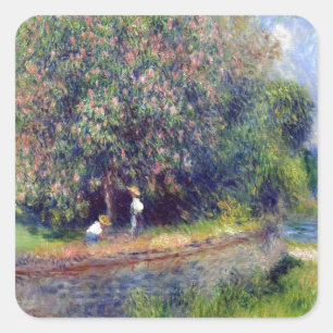 Pierre-Auguste Renoir Chestnut Tree Square Sticker
