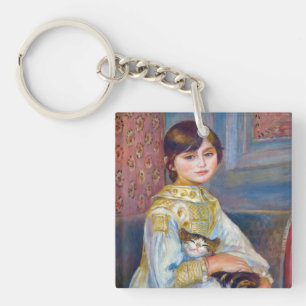 Pierre-Auguste Renoir - Child with Cat Keychain