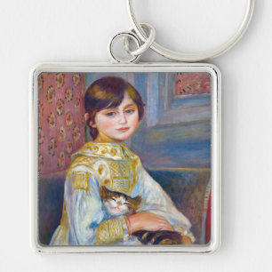 Pierre-Auguste Renoir - Child with Cat Keychain