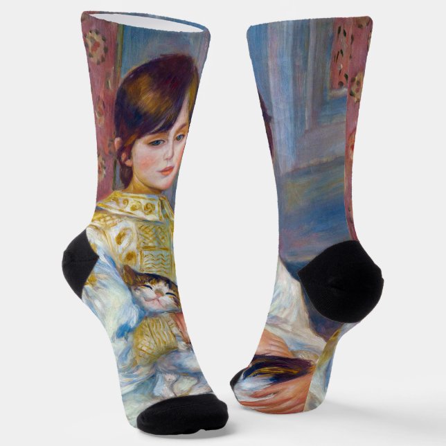 Pierre-Auguste Renoir - Child with Cat Socks (Angled)