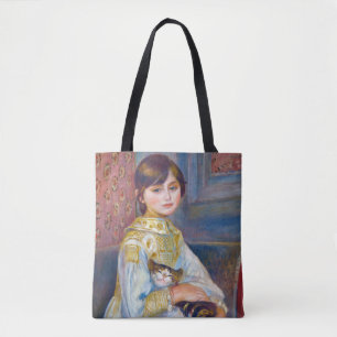 Pierre-Auguste Renoir - Child with Cat Tote Bag