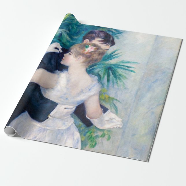 Pierre-Auguste Renoir - City Dance Wrapping Paper (Unrolled)