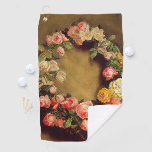 Pierre-Auguste Renoir - Crown of Roses   Golf Towel