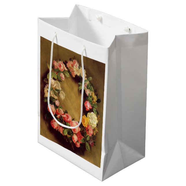 Pierre-Auguste Renoir - Crown of Roses    Medium Gift Bag (Front Angled)