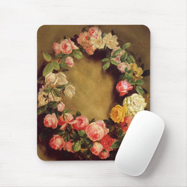 Pierre-Auguste Renoir - Crown of Roses   Mouse Pad (With Mouse)