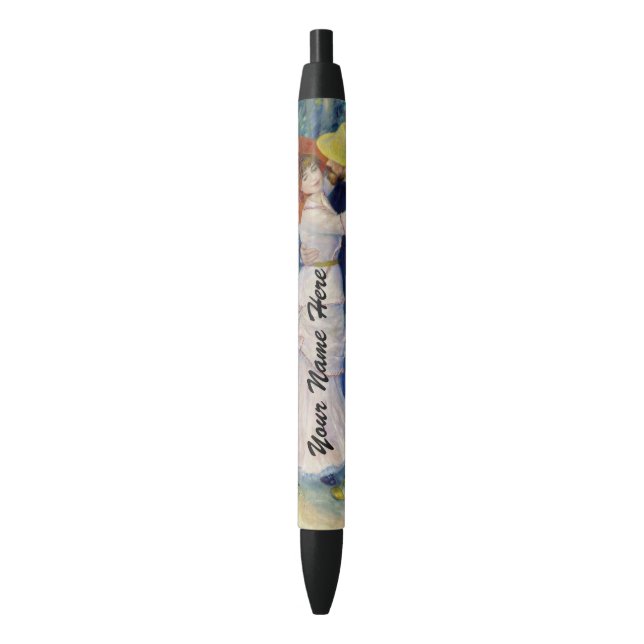 Pierre-Auguste Renoir - Dance at Bougival Black Ink Pen (Front Vertical)