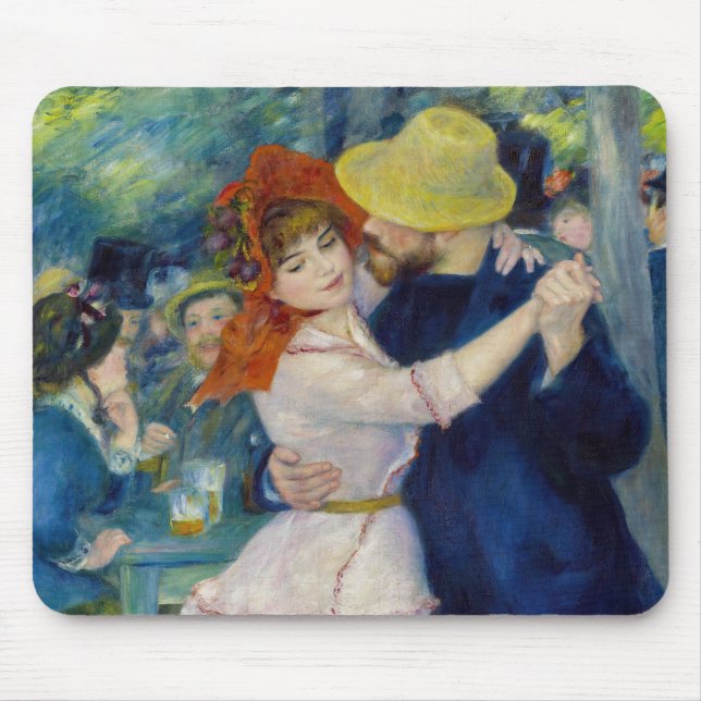 Pierre-Auguste Renoir - Dance at Bougival Mouse Pad (Front)