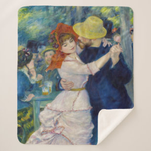 Pierre-Auguste Renoir - Dance at Bougival Sherpa Blanket