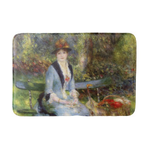 Pierre-Auguste Renoir - Dans les Roses  Bath Mat