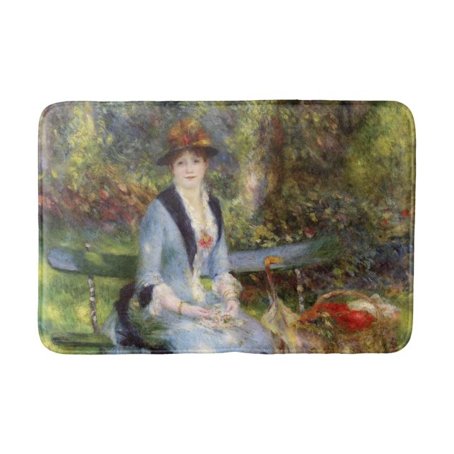 Pierre-Auguste Renoir - Dans les Roses  Bath Mat (Front)