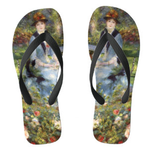 Pierre-Auguste Renoir - Dans les Roses Flip Flops