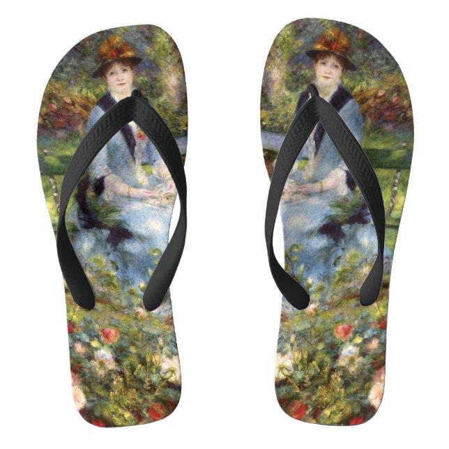 Pierre-Auguste Renoir - Dans les Roses    Flip Flops (Footbed)