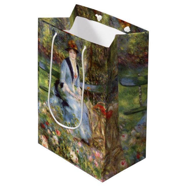 Pierre-Auguste Renoir - Dans les Roses    Medium Gift Bag (Front Angled)