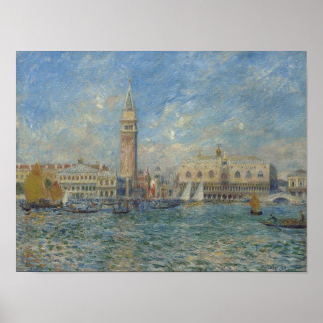 Pierre Auguste Renoir Doges Palace Venice Italy Poster (Front)