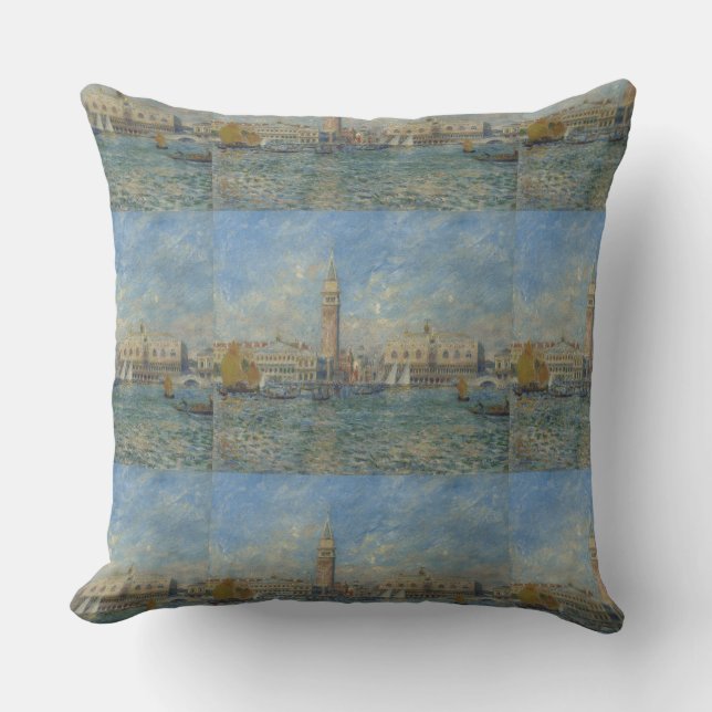 Pierre Auguste Renoir Doges Palace Venice Italy Throw Pillow (Front)