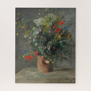 Pierre-Auguste Renoir - Flowers in a Vase 1866 Jigsaw Puzzle