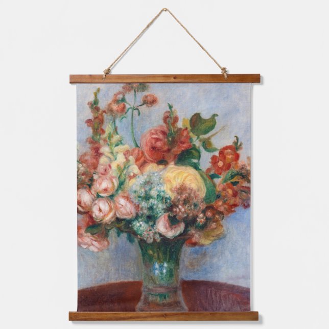 Pierre-Auguste Renoir - Flowers in a Vase Hanging Tapestry (Front)