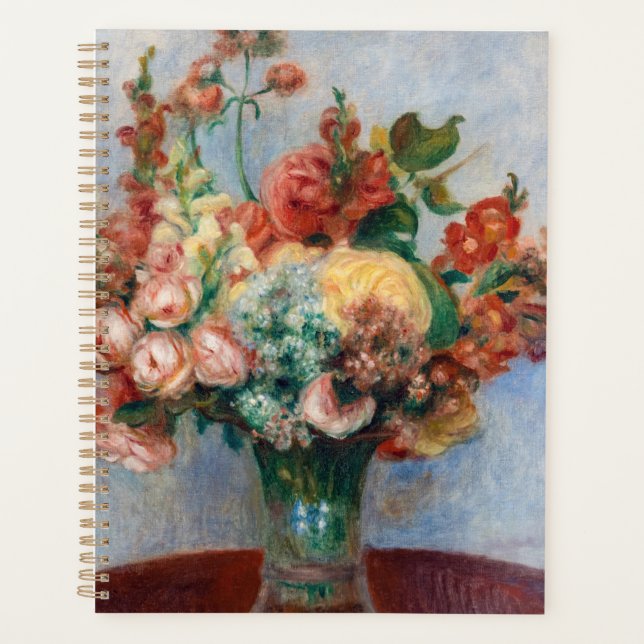Pierre-Auguste Renoir - Flowers in a Vase Planner (Front)