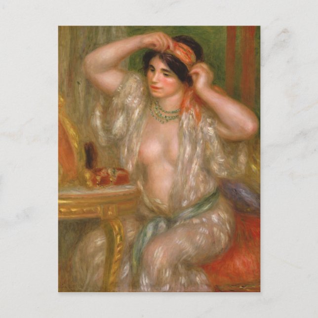 Pierre Auguste Renoir | Gabrielle at the Mirror Postcard (Front)