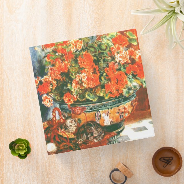 Pierre-Auguste Renoir Geraniums And Cats    Binder (In Situ)