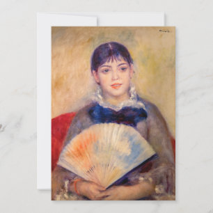 Pierre-Auguste Renoir - Girl with a Fan Thank You Card