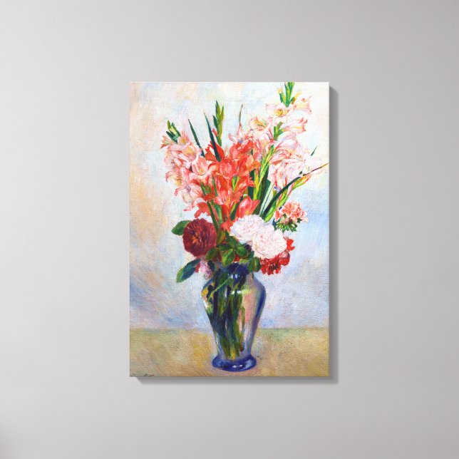 Pierre-Auguste Renoir - Gladioli Canvas Print (Front)