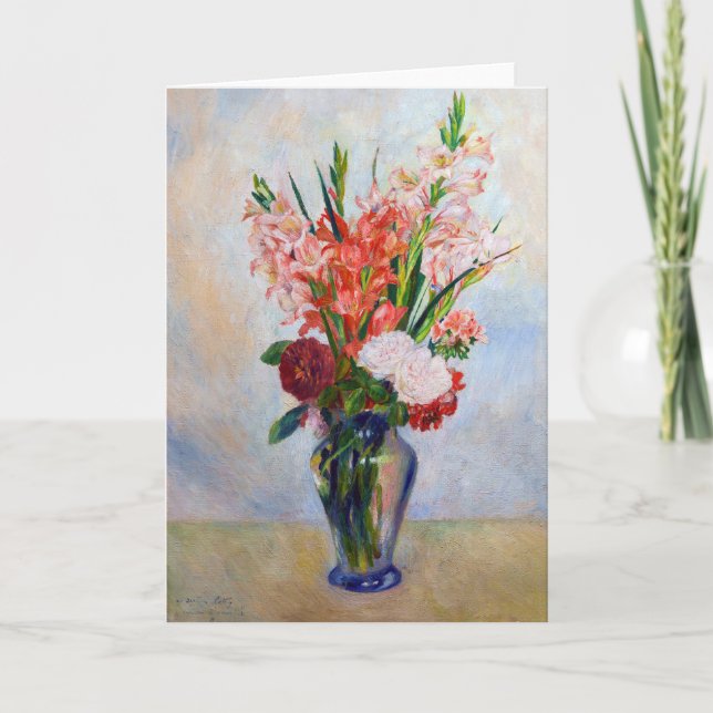 Pierre-Auguste Renoir - Gladioli Card (Front)
