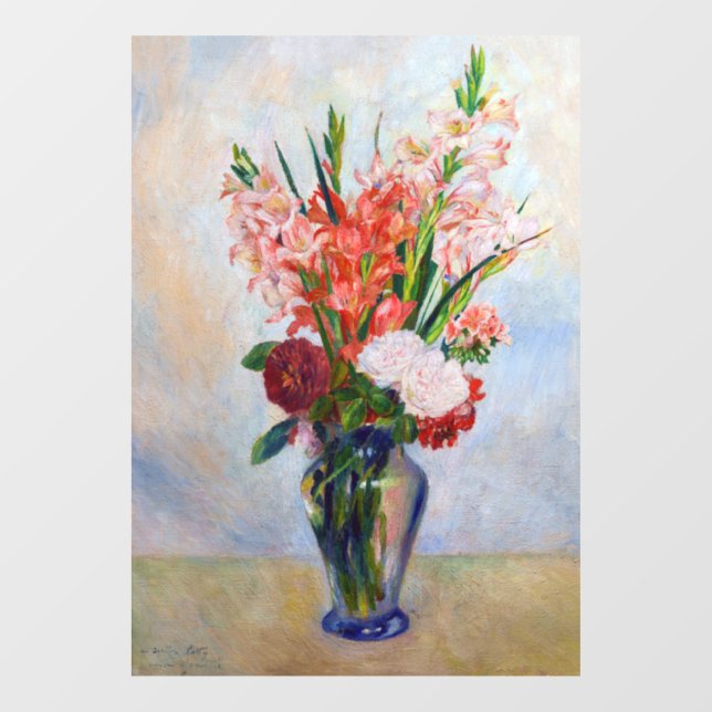 Pierre-Auguste Renoir - Gladioli Window Cling (Sheet)