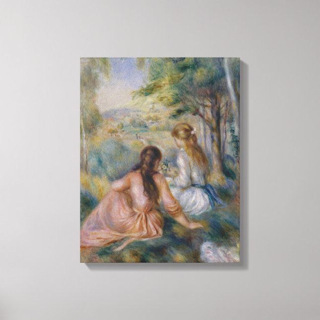 Pierre Auguste Renoir | In the Meadow Canvas Print (Front)
