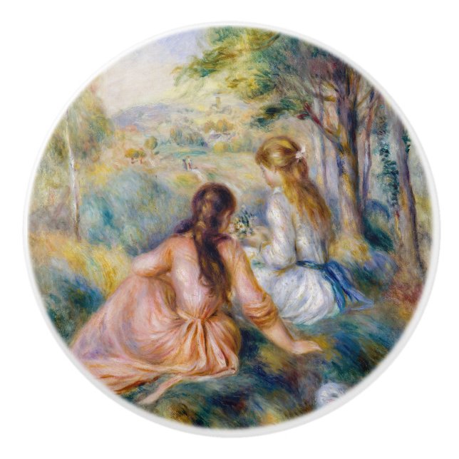 Pierre-Auguste Renoir - In the Meadow Ceramic Knob (Front)