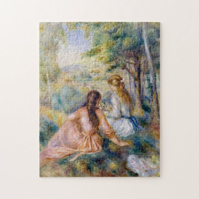 Pierre-Auguste Renoir - In the Meadow Jigsaw Puzzle (Vertical)