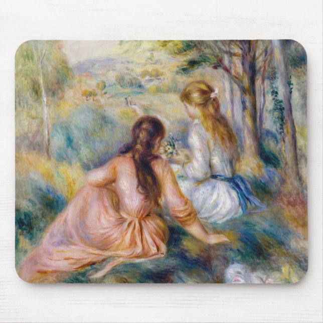 Pierre-Auguste Renoir - In the Meadow Mouse Pad (Front)