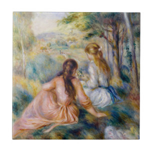 Pierre-Auguste Renoir - In the Meadow Tile