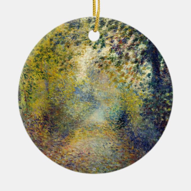 Pierre-Auguste Renoir - In the Woods Ceramic Ornament (Front)