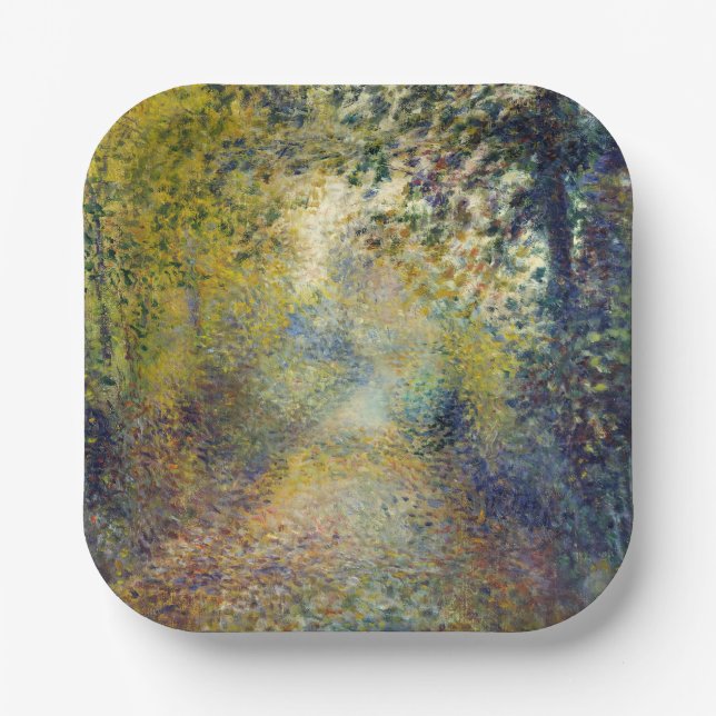 Pierre-Auguste Renoir - In the Woods Paper Plate (Front)