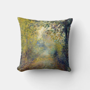 Pierre-Auguste Renoir - In the Woods Throw Pillow