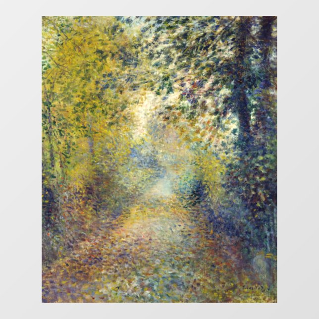 Pierre-Auguste Renoir - In the Woods Window Cling (Sheet)