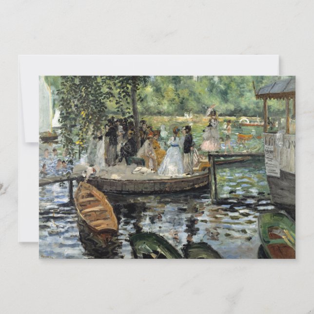 Pierre-Auguste Renoir - La Grenouillere Invitation (Front)