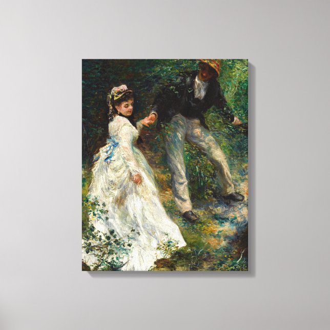 Pierre-Auguste Renoir - La Promenade Canvas Print (Front)