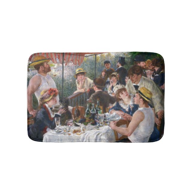 Pierre-Auguste Renoir - Luncheon of Boating Party Bath Mat (Front)
