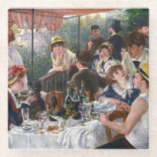 Pierre-Auguste Renoir - Luncheon of Boating Party Glass Coaster