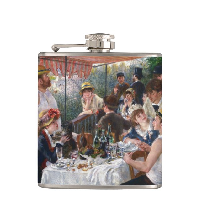 Pierre-Auguste Renoir - Luncheon of Boating Party Hip Flask (Front)