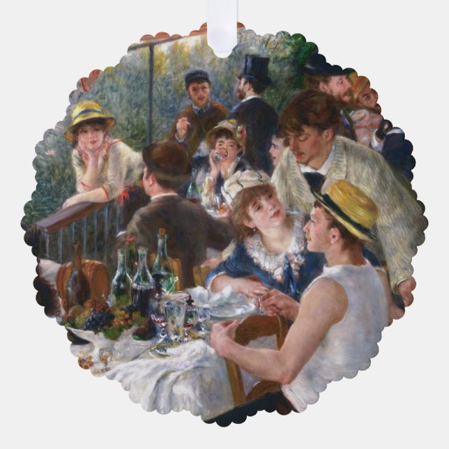 Pierre-Auguste Renoir - Luncheon of Boating Party Ornament Card (Front)