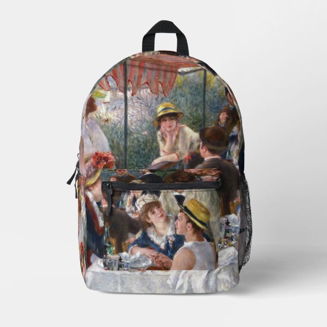 Pierre-Auguste Renoir - Luncheon of Boating Party Printed Backpack (Front)