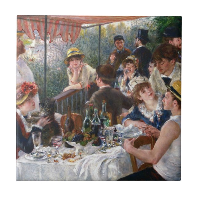 Pierre-Auguste Renoir - Luncheon of Boating Party Tile (Front)