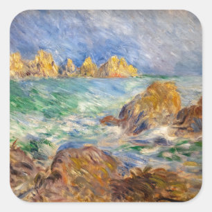 Pierre-Auguste Renoir - Marine, Guernesey Square Sticker